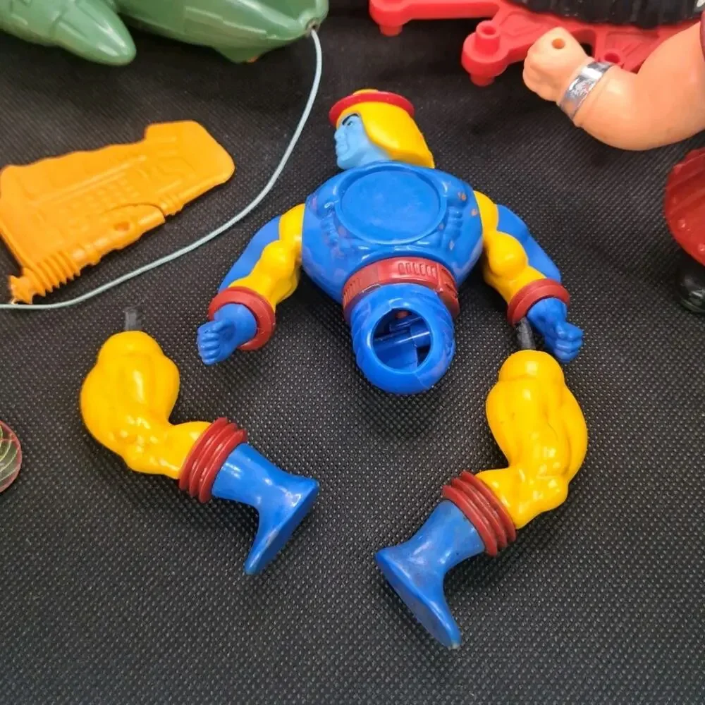 Vintage MOTU He Man Toy Lot Ram Man Roton Wind Raider Rambo Parts Repair Retro